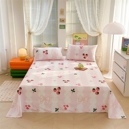 91家纺网 家纺一手货源 找家纺 （总）寻米 2024新款纯棉正宗13070印花小清新系列-单床单