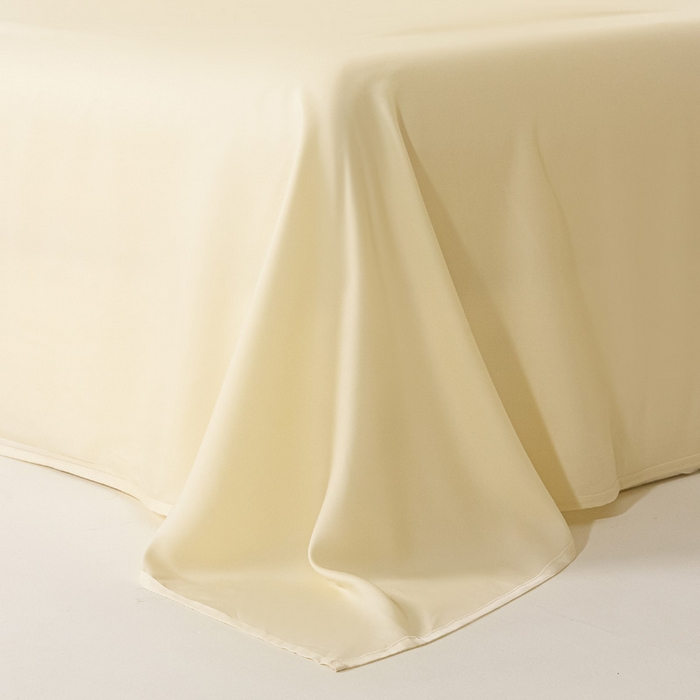 91家纺网 家纺一手货源 找家纺 涵宸 2024新款兰精天丝棉纯色单品-床单 床单-雪梨