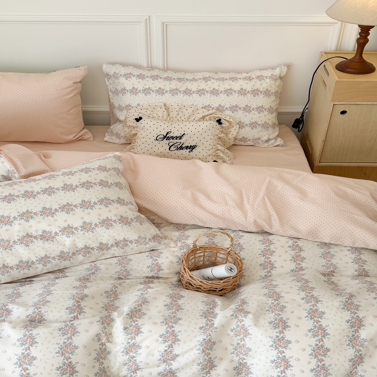 91家纺网 家纺一手货源 找家纺 昔可家纺 2024韩式碎花四件套 蜜语