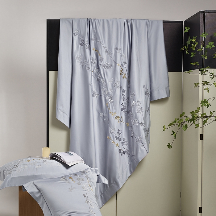 91家纺网 家纺一手货源 找家纺 爱情故事 100支春夏新品四件套 春色-灰