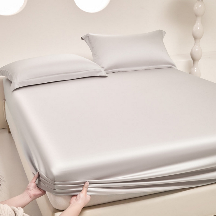 91家纺网 家纺一手货源 找家纺 涵宸 2024新款兰精天丝棉纯色单品-床笠 床笠-太空灰