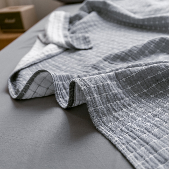 91家纺网 家纺一手货源 找家纺 （总）朴尔家纺-毛巾被 2024新款三层水洗棉全棉纱布毛巾被