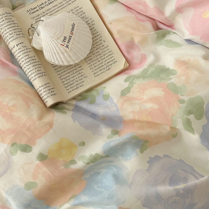 91家纺网 家纺一手货源 找家纺 （总）昔可家纺 2024新款韩式混搭系列四件套