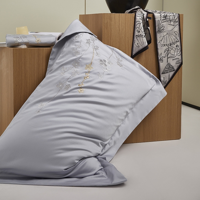 91家纺网 家纺一手货源 找家纺 爱情故事 100支春夏新品四件套 春色-灰