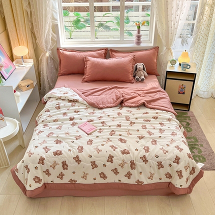 91家纺网 家纺一手货源 找家纺 （总）U被 2025新款水洗双层纱夏凉被子被芯