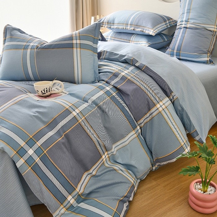 91家纺网 家纺一手货源 找家纺 珂博家纺 2024新款轻柔感全棉印花纯棉四件套 月光岩石