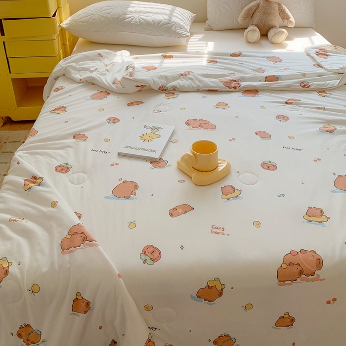 91家纺网 家纺一手货源 找家纺 （总）澳萝拉 2024新款A类针织印花夏被