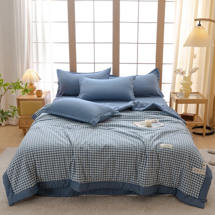 91家纺网 家纺一手货源 找家纺 （总）U被 2025新款水洗无印夏凉被-实拍图