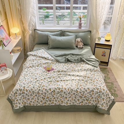 91家纺网 家纺一手货源 找家纺 （总）U被 2025新款水洗双层纱夏凉被子被芯