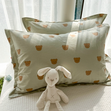 91家纺网 家纺一手货源 找家纺 （总）百寐 2024新款全棉碎花卡通信封开口宜家大枕套