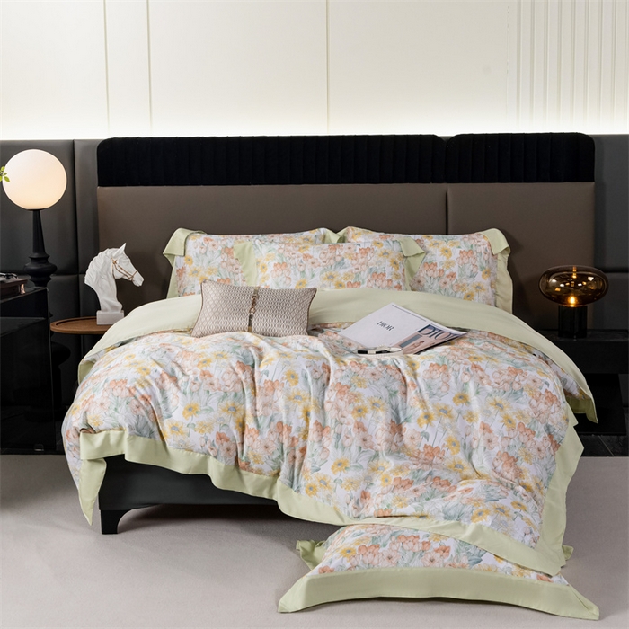 91家纺网 家纺一手货源 找家纺 OL家纺 2024新款天丝四件套 童梦森林