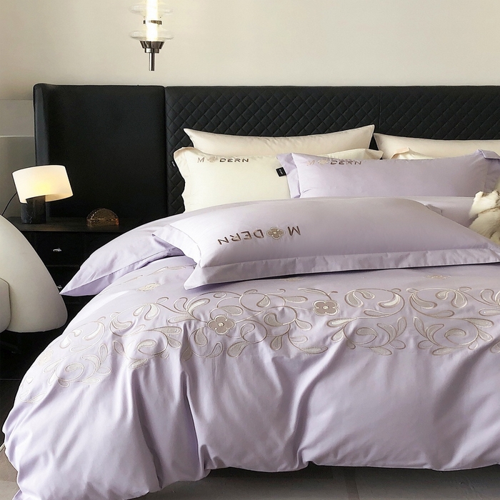 91家纺网 家纺一手货源 找家纺 2024春夏优雅刺绣—阿露莎 阿露莎紫