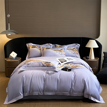 91家纺网 家纺一手货源 找家纺 （总）蓝米卡夫 2024新品-A类100支高端数码拼角款-辉煌系列