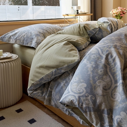 91家纺网 家纺一手货源 找家纺 （总）由丽 2025新款2月全工艺柔棉全棉印花三件套四件套有床笠款