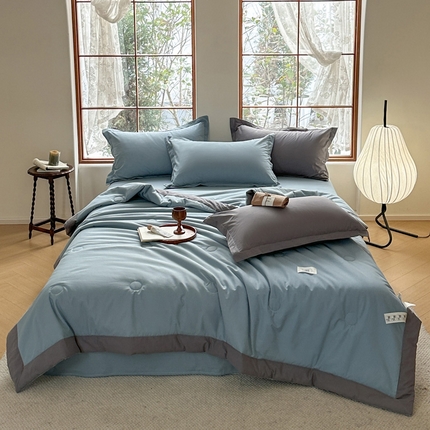 91家纺网 家纺一手货源 找家纺 （总）U被 2025新款水洗棉麻夏凉被-实拍图