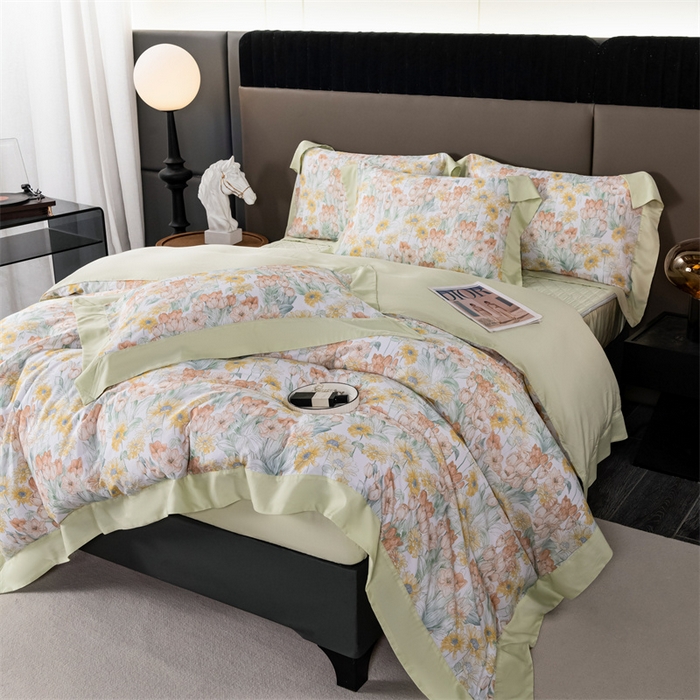 91家纺网 家纺一手货源 找家纺 OL家纺 2024新款天丝四件套 童梦森林