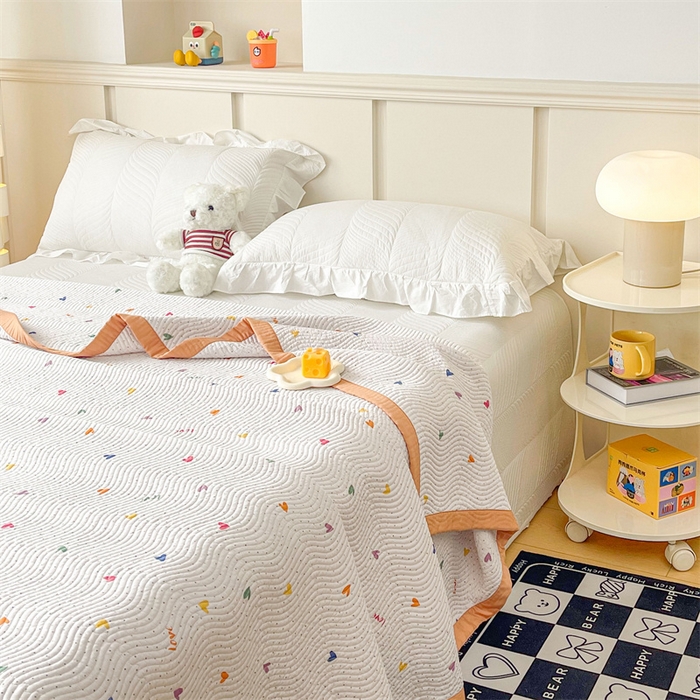 91家纺网 家纺一手货源 找家纺 OL家纺 2024新款单品天丝双面直角床盖 七彩星空