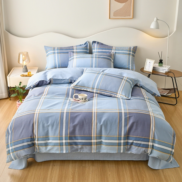 91家纺网 家纺一手货源 找家纺 珂博家纺 2024新款轻柔感全棉印花纯棉四件套 月光岩石