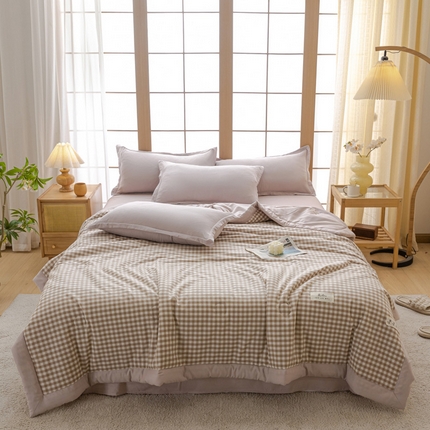 91家纺网 家纺一手货源 找家纺 （总）U被 2025新款水洗无印夏凉被-实拍图