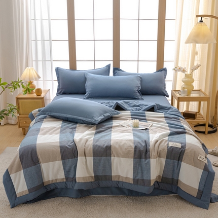 91家纺网 家纺一手货源 找家纺 （总）U被 2025新款水洗无印夏凉被-实拍图