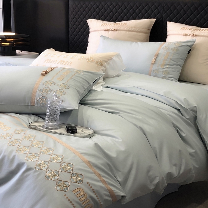 91家纺网 家纺一手货源 找家纺 2024款春夏优雅刺绣—梵雅 梵雅蓝