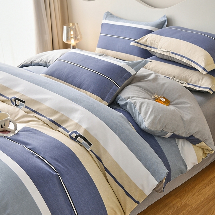 91家纺网 家纺一手货源 找家纺 珂博家纺 2024新款轻柔感全棉印花单全棉被套 永恒之夜