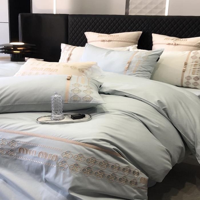 91家纺网 家纺一手货源 找家纺 2024款春夏优雅刺绣—梵雅 梵雅蓝