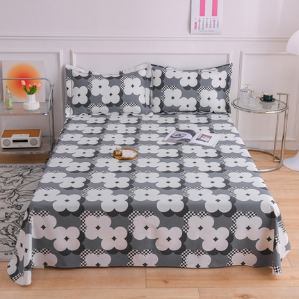 91家纺网 家纺一手货源 找家纺 （总）仟网汇 2024新款全棉翠竹棉老粗布凉席三件套单床笠单床单一字绣