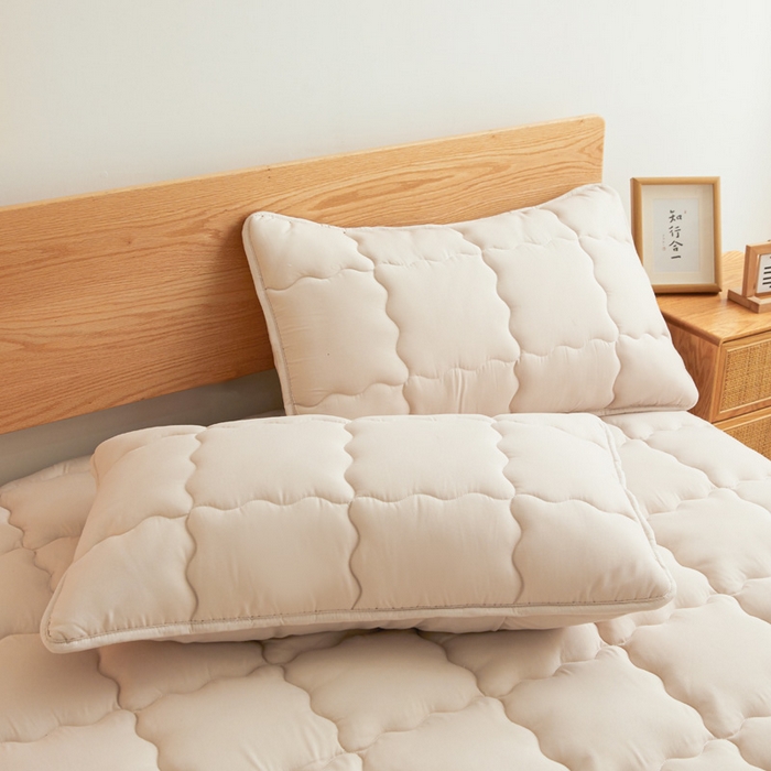 91家纺网 家纺一手货源 找家纺 喜居 2024新款A类水洗棉TPU防水床笠 美梦-奶咖 防水款