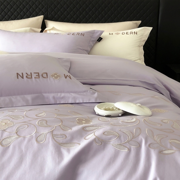 91家纺网 家纺一手货源 找家纺 2024春夏优雅刺绣—阿露莎 阿露莎紫