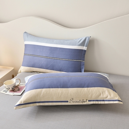 珂博家纺 2024新款轻柔感全棉印花单品四件套系列-单枕套 永恒之夜