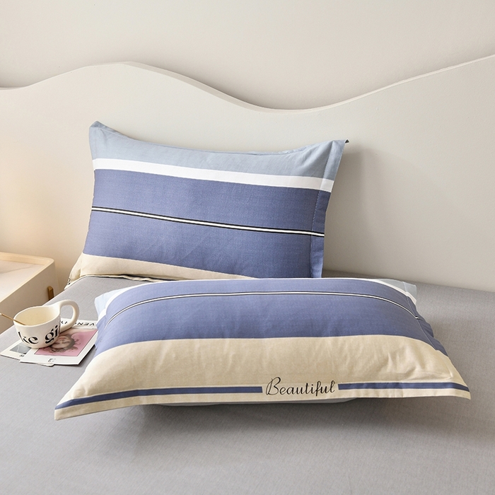 91家纺网 家纺一手货源 找家纺 珂博家纺 2024新款轻柔感全棉印花单品四件套系列-单枕套 永恒之夜