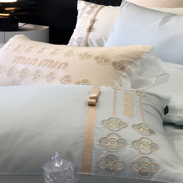 91家纺网 家纺一手货源 找家纺 2024款春夏优雅刺绣—梵雅 梵雅蓝