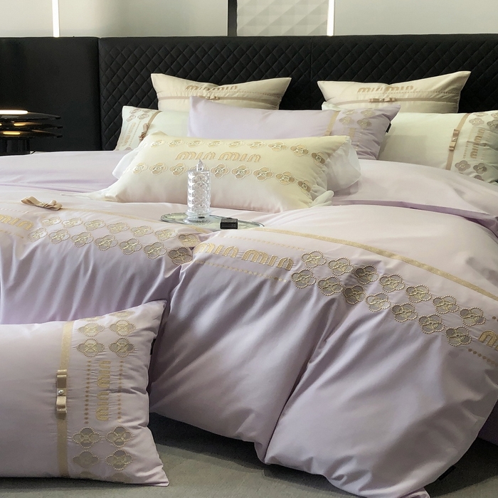 91家纺网 家纺一手货源 找家纺 2024款春夏优雅刺绣—梵雅 梵雅紫