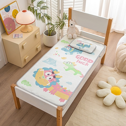 91家纺网 家纺一手货源 找家纺 （总）欣品希家纺 2024新款A类冰丝印花儿童凉席三件套