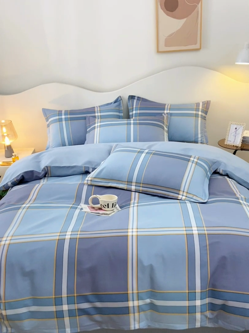 91家纺网 家纺一手货源 找家纺 珂博家纺 2024新款轻柔感全棉印花单品四件套系列-单枕套 月光岩石