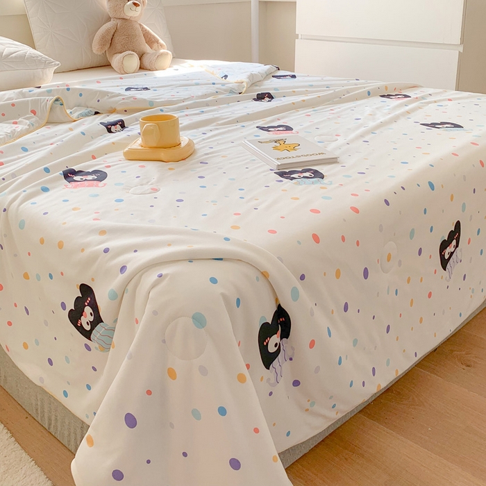 91家纺网 家纺一手货源 找家纺 澳萝拉 2024新款A类针织印花夏被 奇趣豆