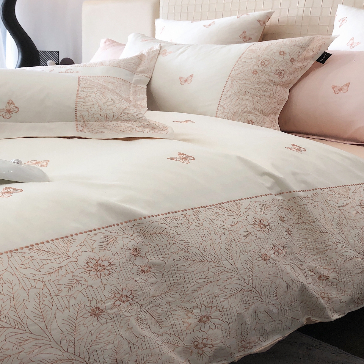 91家纺网 家纺一手货源 找家纺 （总）卡姿家纺 2024春夏优雅刺绣— 莉菲