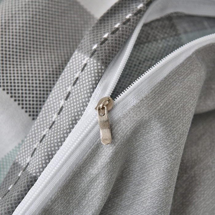 91家纺网 家纺一手货源 找家纺 珂博家纺 2024新款轻柔感全棉印花单品四件套系列-单床单单床笠 花岗岩绿