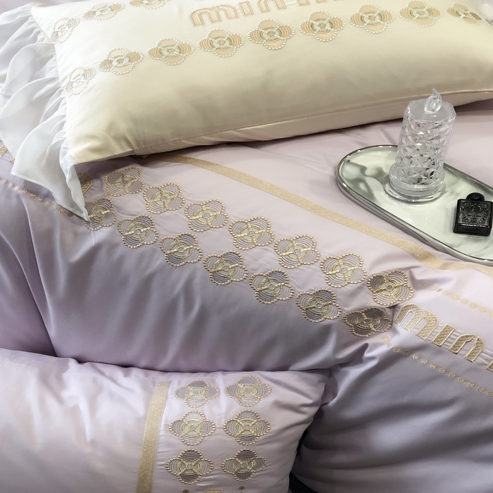 91家纺网 家纺一手货源 找家纺 2024款春夏优雅刺绣—梵雅 梵雅紫