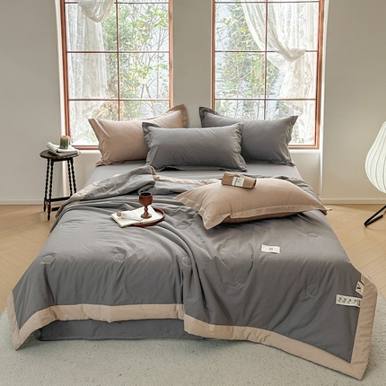 91家纺网 家纺一手货源 找家纺 （总）U被 2025新款水洗棉麻夏凉被-实拍图