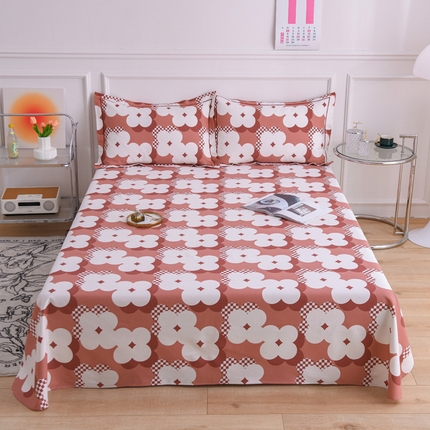 91家纺网 家纺一手货源 找家纺 （总）仟网汇 2024新款全棉翠竹棉老粗布凉席三件套单床笠单床单一字绣