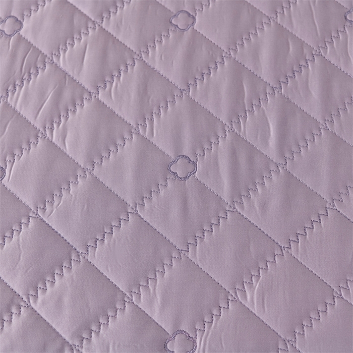 91家纺网 家纺一手货源 找家纺 OL家纺  2023新款单品天丝纯色床盖 紫色