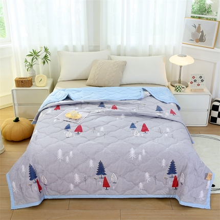 爱派 2024直播爆款印花水洗棉夏被夏凉被空调被被子被芯 许愿树