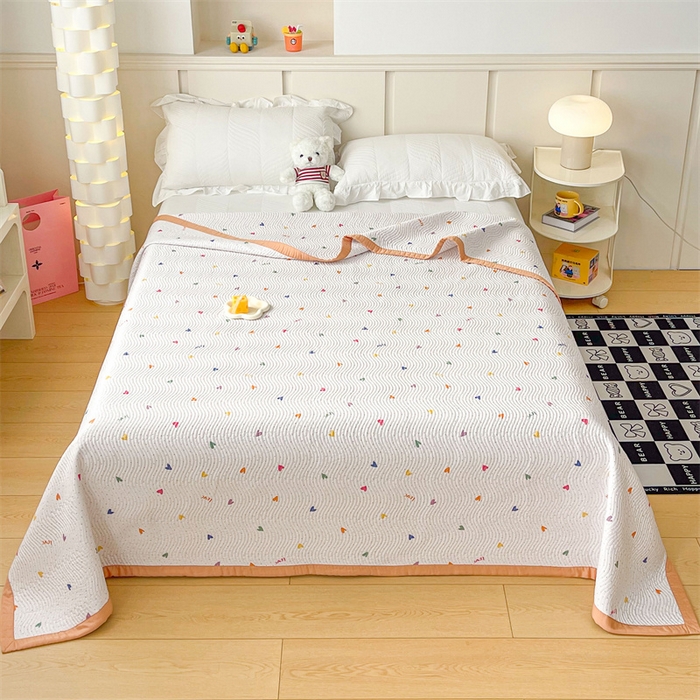 91家纺网 家纺一手货源 找家纺 OL家纺 2024新款单品天丝双面直角床盖 七彩星空