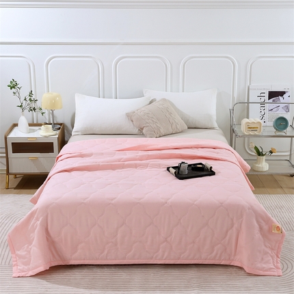 爱派 2024新款纯色水洗棉夏被夏凉被空调被被子被芯 柔情玉
