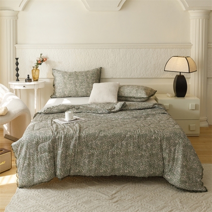 91家纺网 家纺一手货源 找家纺 （总）有货2024新款氨纶凉感丝印花夏被空调被