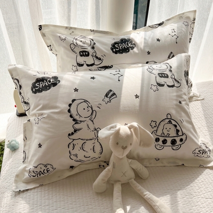 91家纺网 家纺一手货源 找家纺 （总）百寐 2024新款全棉碎花卡通信封开口宜家大枕套