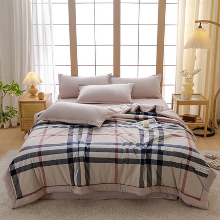 91家纺网 家纺一手货源 找家纺 （总）U被 2025新款水洗无印夏凉被-实拍图