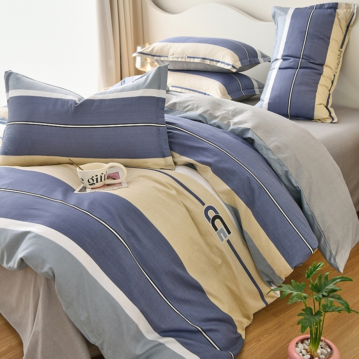 91家纺网 家纺一手货源 找家纺 珂博家纺 2024新款轻柔感全棉印花单全棉被套 永恒之夜